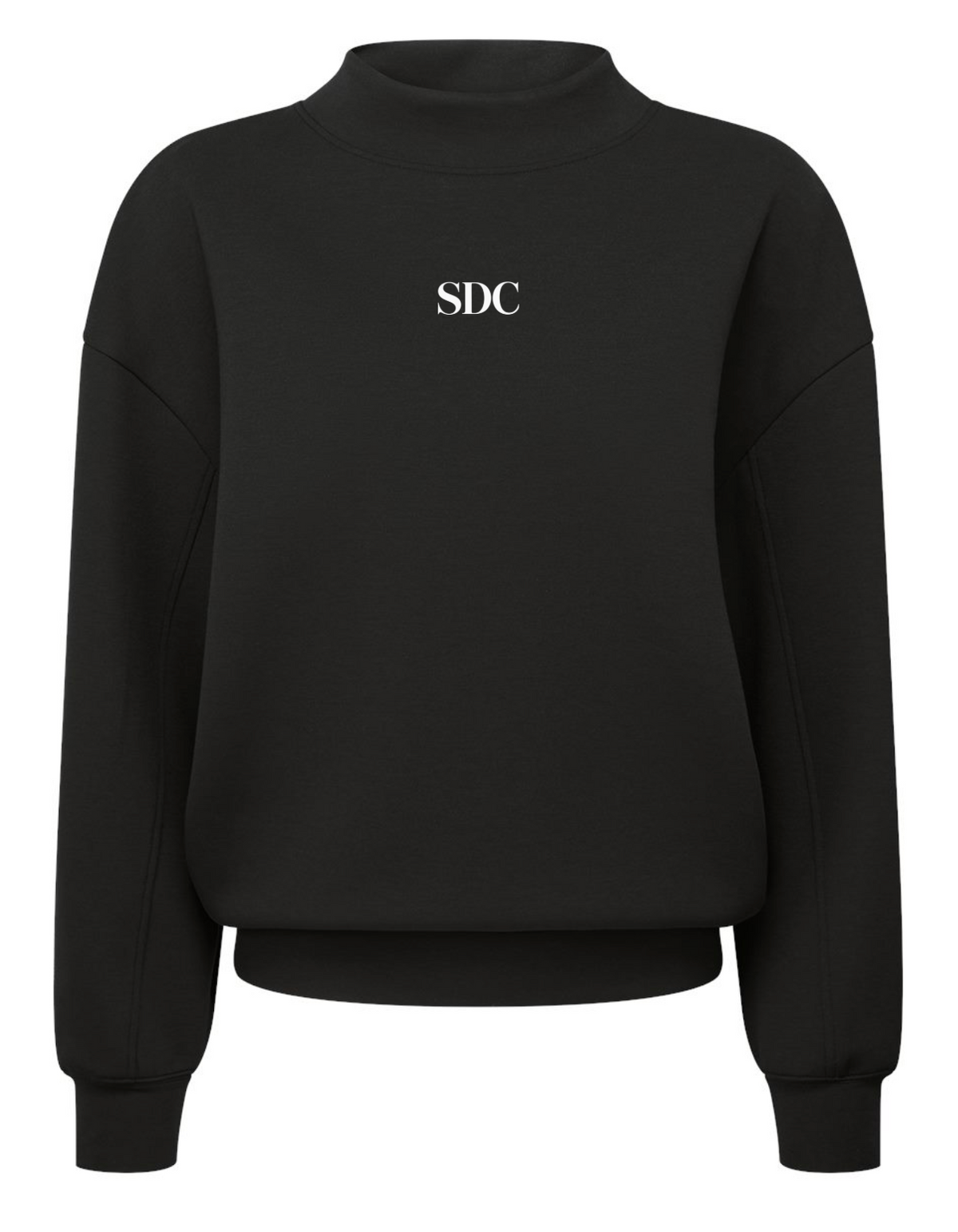 ADULT Black Mockneck