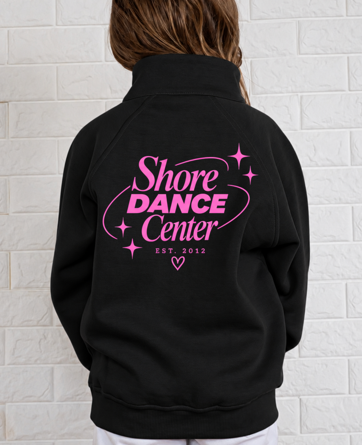 YOUTH Black Half Zip