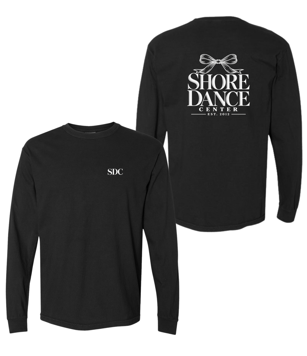 ADULT Black Comfort Colors Long Sleeve T-Shirt