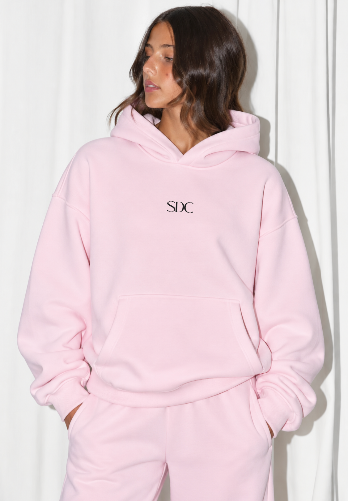 ADULT Light Pink Hoodie & Sweatpants Sweat Set