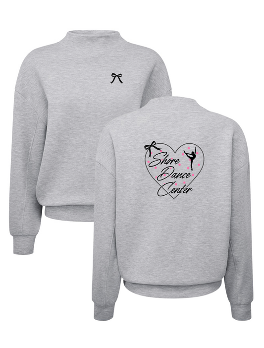 ADULT Heather Grey Mockneck