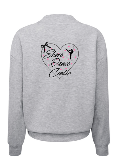 ADULT Heather Grey Mockneck